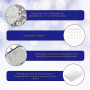 TOAOB 5000pcs 2mm à 8mm Demi Rond Dos Plat Blanc Perle ABS Cabochons | pour Artisanat DIY Fabrication de Bijoux et Clothing Déco