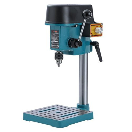 KATSU Mini Perceuse à Colonne d'établi Support de Presse à Pilier 100W avec Vitesse Entièrement Réglable et Mandrin de 6mm, Outi