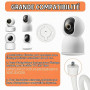 Support Flexible pour Caméra Compatible TP-Link Tapo C200/C210/C211/C212/C220/C225/C201/C202/C222/C230, Support de Surveillance 