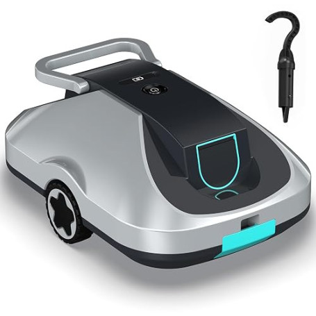 Robot Piscine sans Fil, Robot aspirateur Piscine sans Fil, 220Min d’Autonomie, Retour Automatique, Filtration Ultra-Fine, Naviga