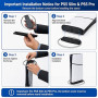 Ailah Support Vertical Compatible PS5/PS5 Slim/PS5 Pro, Socle Stable à Patins Antidérapants, Base Antidérapante Support, Flux d’