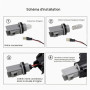 Clignotant dynamique LED pour A-udi A3 S3 8P A4 S4 RS4 B6 B7 B8 A6 S6 RS6 | pour Indicateurs latéraux Fumée ,Une paire
