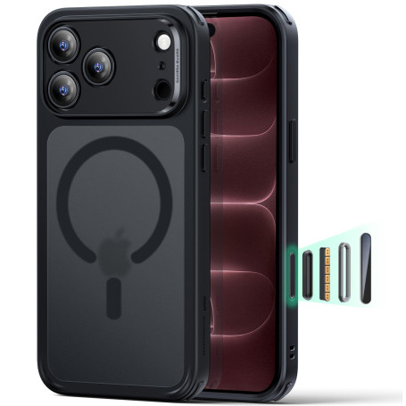 ESR Classic Hybrid Coque pour iPhone 18 Pro Max/17 Pro Max, Noir Givré | Anti-jaunissement Longue Durée, Ultra-fin, Compatible a