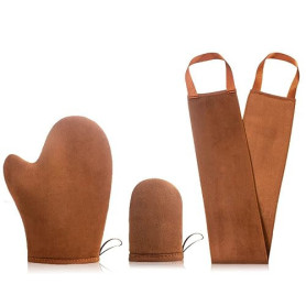 Gant Autobronzant 3 Pièces - Lot de Gant Applicateur Autobronzant Professionnel Réutilisable pour Application Sans Trace de Crèm