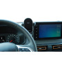 CraVeDRIVE Support de téléphone portable pour voiture 15 W avec fonction de charge I Compatible Dacia Media NAV Evolution I Wire