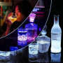 Lot de 12 autocollants ronds multicolores LED pour éclairage d'ambiance | 6 lumières multicolores 6 lumières blanc froid Batteri