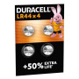 DURACELL LR44 Piles alcalines spéciales (Lot de 4) 1.5V, A76 | Jusqu'à 50% De Puissance - Pour Thermomètres, Lampes De Poche, Mo