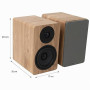 VULKKANO A5 Arc MKII Enceintes Amplifiées avec Haut-Parleur de Graves de 5,25 Pouces, Bluetooth 5.0, HDMI Arc, Sortie Optique, R