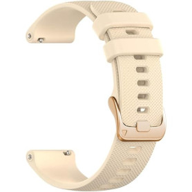 Issinlky Silicone Souple Bracelet 18mm 19mm 20mm 22mm, Remplacement à Dégagement Rapide pour Femmes Hommes