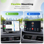 LAMTTO Écran CarPlay 9 Pouces avec CarPlay sans Fil & Android Auto | Autoradio Portable sans Fil avec Écran Tactile IPS,MirrorLi