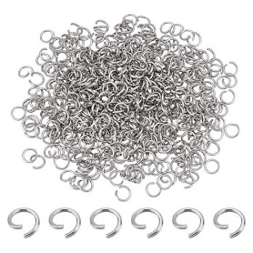 PH PandaHall 480pcs Anneaux de Saut en Acier Inoxydable 5mm Ouverts | Anneaux de Jonction, Ouverts Connecteurs Accessoires pour