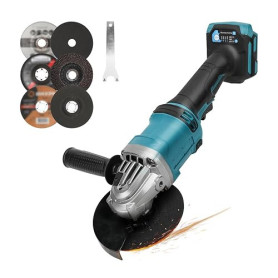 Meuleuse d'angle sans fil pour Makita (sans batterie), 125 mm 10 000 tr/min outil de coupe meuleuse électrique moteur sans balai