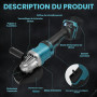Meuleuse d'angle sans fil pour Makita (sans batterie), 125 mm 10 000 tr/min outil de coupe meuleuse électrique moteur sans balai