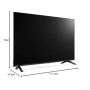 LG TV UHD AI 2025 | 50UA73 | 50'' (126cm) | 4K UHD | HDR10 |webOS 25 | Alexa, Google Assistant | Netflix Disney+ Canal+ Prime Vi