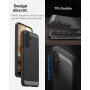 Spigen Rugged Armor Coque pour Samsung Galaxy A27 5G - Noir Mat | Finition élégante en fibre de carbone et grip latéral, Technol