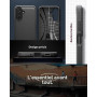 Spigen Rugged Armor Coque pour Samsung Galaxy A27 5G - Noir Mat | Finition élégante en fibre de carbone et grip latéral, Technol