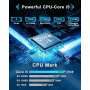 SUKOTOP Ordinateur Tout-en-Un 19 Pouces FHD Blanc pour Bureau et Études | Core i5 4590 avec 8 Go DDR3 et SSD 256 Go, Wi-Fi 6 dou