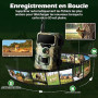 Caméra de Chasse 4G connectée, Carte SIM, Application, 32 MP, 1080P, IP66 | Vision nocturne infrarouge, détection PIR, 2 LED 850