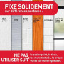 Command Languettes Accroches Tableaux pour Cadres Fins, Blanc, 14 Paires (28 Languettes) - Fixation sans Dommage