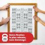 Command Languettes Accroches Tableaux pour Cadres Fins, Blanc, 14 Paires (28 Languettes) - Fixation sans Dommage