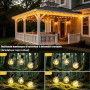 LaPitio Guirlande Lumineuse Exterieure 30M, IP45 Imperméable Incassable | Connectable Guirlande Guinguette avec 50+2 Ampoules Pl