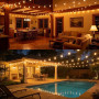 LaPitio Guirlande Lumineuse Exterieure 30M, IP45 Imperméable Incassable | Connectable Guirlande Guinguette avec 50+2 Ampoules Pl