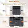 Lifewit Rangement Couvert pour Tiroir, Range-Couvert Extensible, Organisateur Couvert Cuisine, Boite Rangement Pour Cuillères, F