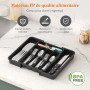 Lifewit Rangement Couvert pour Tiroir, Range-Couvert Extensible, Organisateur Couvert Cuisine, Boite Rangement Pour Cuillères, F