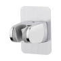 Ibergrif Support Pommeau de Douche Sans Perçage, Support Douchette | Universel, Réglable 45°, Chromé Accroche Pommeau de douche,