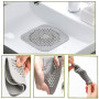 2 Pcs Protection de Drain de Silicone, Filtre Evier de Cuisine avec Ventouse, Filtre de Couverture de Drain de Baignoire, Filtre