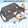 TEUEN Sac Bandoulière Femme Grande Capacité Sac à Main Bandoulière Imperméable en Nylon Messager avec Bandoulieres Réglable et M
