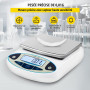 VEVOR Balance Analytique Numérique Capacité 5000 g Précision 0,01 g Balance de Laboratoire 13 Unités de Conversion Balance de Pr