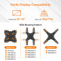 GRIFEMA Support Mural TV Orientable 26-65 Pouces, Charge Max. 35 kg | Bras TV Mural Inclinable & Extensible, Accroche TV Mural, 