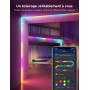 Govee Ruban LED 20M, RGBIC Bande LED avec Contrôle de Segment | Synchronisation Musicale, 64 Modes Scène, Contrôlable via APP, C