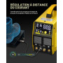 HAXIAOER 200A Poste à souder TIG AC DC 7 en 1 | Multifonction AC WIG/DC WIG/MMAE main/argon/soudage par points, écran LED numéri