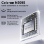 Ordinateur Portable 14 Pouces Celeron N5095 (jusqu'à 2,9 GHz) Win11 8Go 256Go SSD Extension 1To 5G WiFi FHD HDMl PC Portable ave