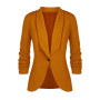 Tomwell Femme Élégant Blazer Femme Chic Veste Blazers Veste De Costume Manche Longue OL Bureau Affaires Pockets Boutons Costume 