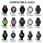 MoKo Chargeur USB A Compatible avec Samsung Galaxy Watch 7/Ultra/6/5/4/3/FE | pour Watch 6/4 Classic/5 Pro/Active 2/1, avec un C