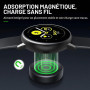 MoKo Chargeur USB A Compatible avec Samsung Galaxy Watch 7/Ultra/6/5/4/3/FE | pour Watch 6/4 Classic/5 Pro/Active 2/1, avec un C