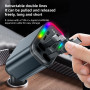Chargeur Voiture Rétractable 5 en 1 Allume Cigare USB C avec Projection d'Étoiles, Câble de Charge (C+L) pour iPhone/Samsung Gal