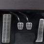 Pédale Capuchons Repose-pieds Compatible avec V-W Golf 5 6 S-eat Leon S-koda Octavia T-iguan T-ouran