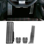 Pédale Capuchons Repose-pieds Compatible avec V-W Golf 5 6 S-eat Leon S-koda Octavia T-iguan T-ouran