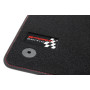 tuning-art Tapis de Sol pour Seat Leon 2 1P 2005-2012 | 4-pièces Ajustement parfait Sport Edition Système de fixation Bordure te