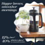 ESPRO P3 French Press – Cafetière et thé avec Double Micro-Filtre, Infusion sans Grains et sans amer, Cadre en Acier Inoxydable 