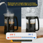 ESPRO P3 French Press – Cafetière et thé avec Double Micro-Filtre, Infusion sans Grains et sans amer, Cadre en Acier Inoxydable 