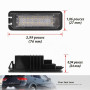 NSLUMO 2 feux pour plaque d'immatriculation, éclairage plaque LED compatibles avec Seat Leon Mk2 Mk3, Altea XL, Van, Exeo ST/Kom