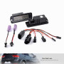 NSLUMO 2 feux pour plaque d'immatriculation, éclairage plaque LED compatibles avec Seat Leon Mk2 Mk3, Altea XL, Van, Exeo ST/Kom