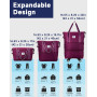 Arxus Sac de Voyage à roulettes 25L-55L Extensible Fourre-Tout Pliable | Valise Souple pour Femme Homme Rangement, Bagage à Main