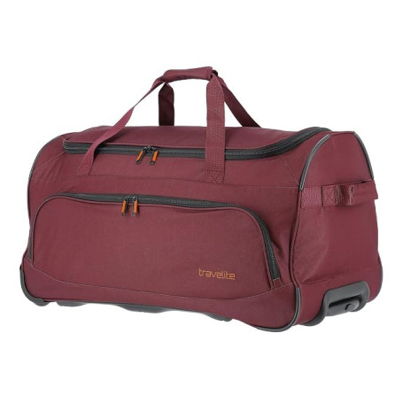 travelite trolley sac de voyage à roulettes femme, valise a roulette BASICS FRESH, sac souple à roulettes grand au design sporti