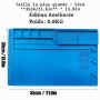 55 * 35cm Tapis de sol anti-statique et silicone résistant à la chaleur, pour fer à souder, réparation de téléphone et d'ordinat